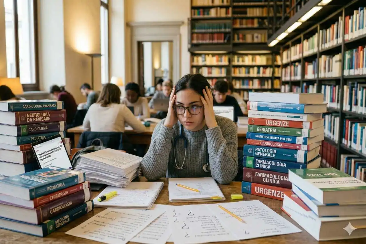 studentessa SSM stressata